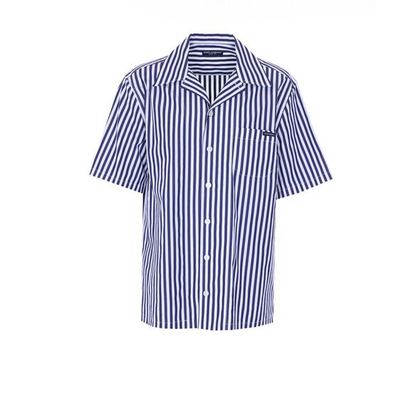 Dolce&Gabbana Men Logo Striped Shirt